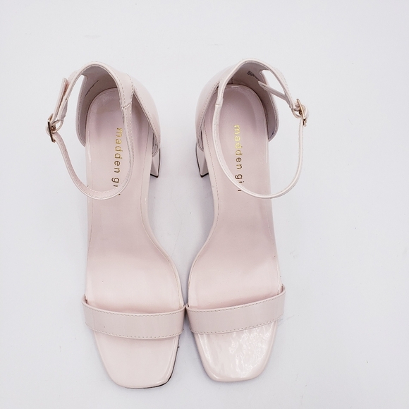 Madden Girl STAR Block Heel Platform Sandal Ankle Strap Square Toe Pink Size 11 - Picture 6 of 13